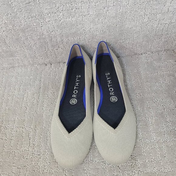 Rothy's The Flat Womens Size US 9 Birdseye Almond Toe Flat Slip On Shoes NEW - Picture 5 of 9